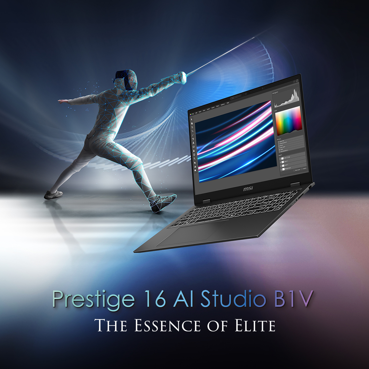 MSI__UK's tweet image. The new Prestige 16 AI Studio B1V: Portable as always, but now smarter than ever; It's the AI laptop that takes on-the-go productivity to new heights.

Learn more at: msi.gm/Prestige-16-AI…

#Prestige #AI #NVIDIAStudio #IntelCoreUltra #RTX #Laptop #MSI