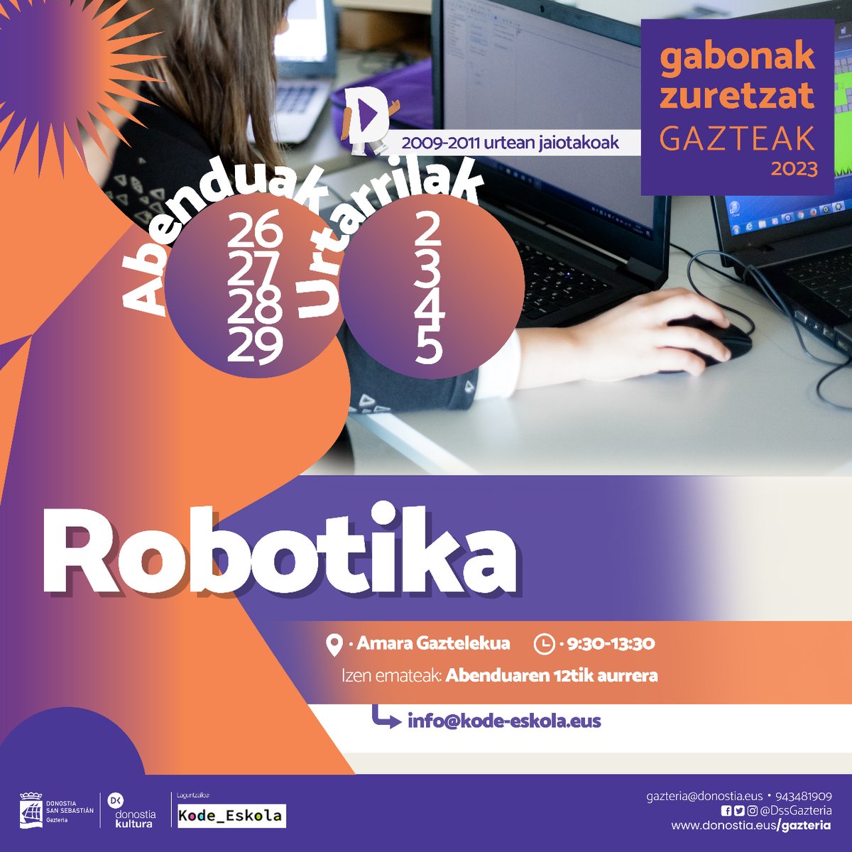 DssGazteria's tweet image. Gaur eta bihar, azkeneko egunak dira #Robotika -n aritzeko!
#GabonakZuretzat @dssgaztelekuak