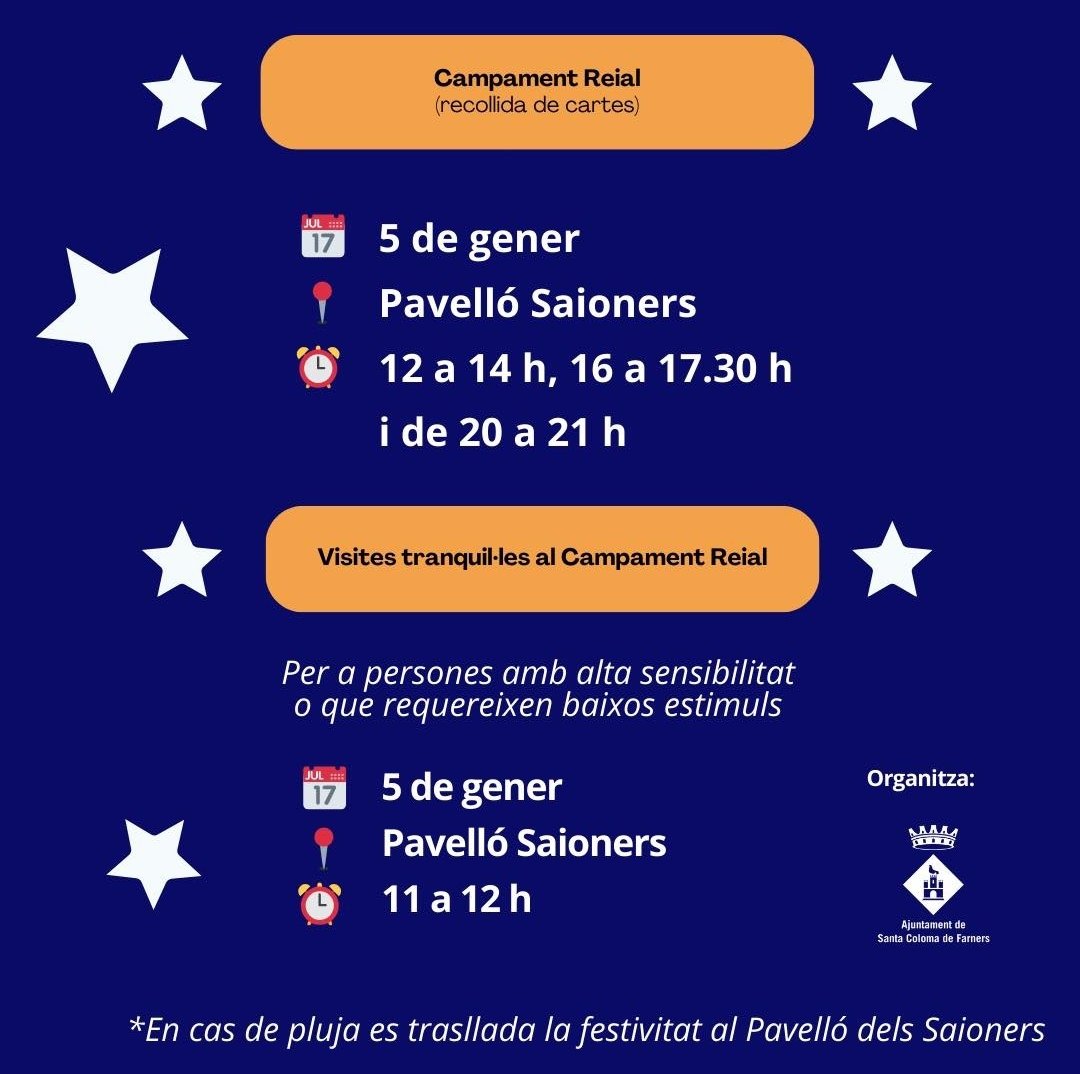 gemmacantal's tweet photo. Crec que és important que tots els infants puguin gaudir de la cavalcada dels Reis d'Orient, i a Santa Coloma de Farners ho tenen clar: https://t.co/bUcilk1H7J