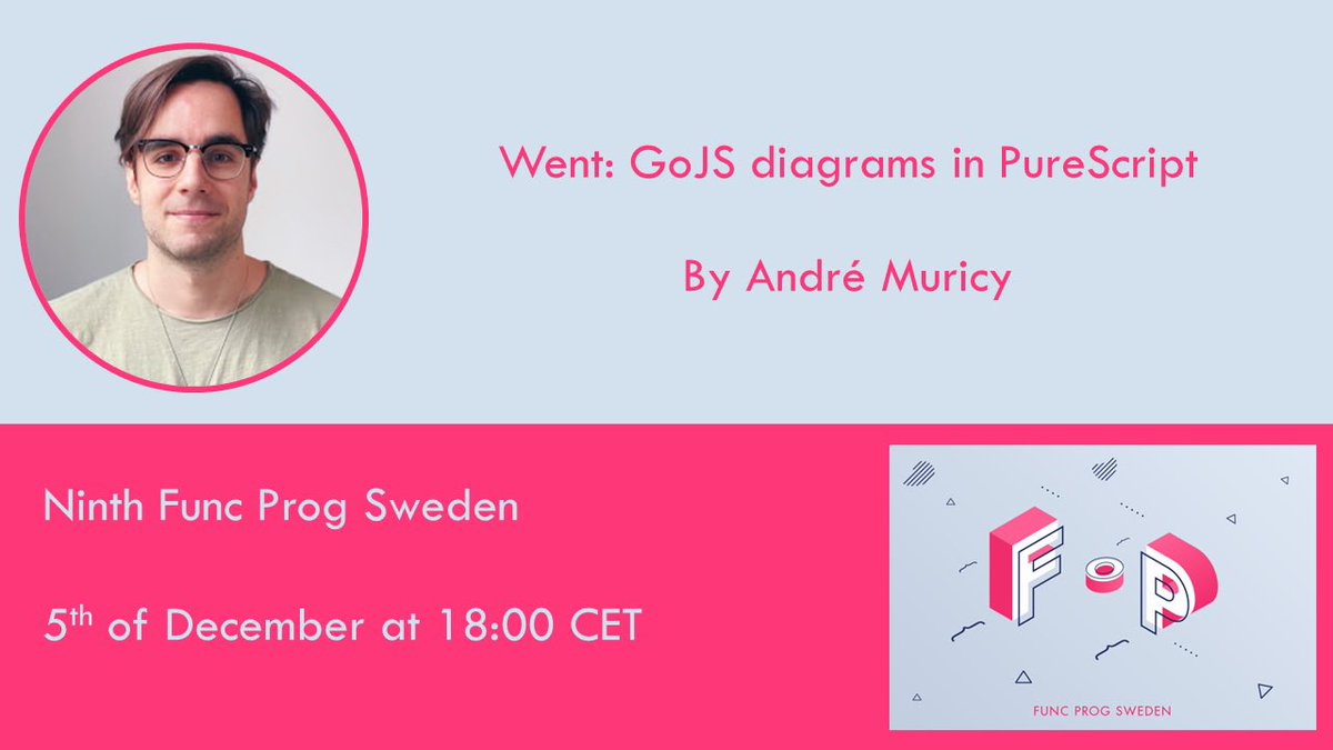 magnus_sedlacek's tweet image. Went: GoJS diagrams in PureScript by André Muricy youtu.be/4JQHN5uqr-s
#funcprogsweden #purescript #gojs #went