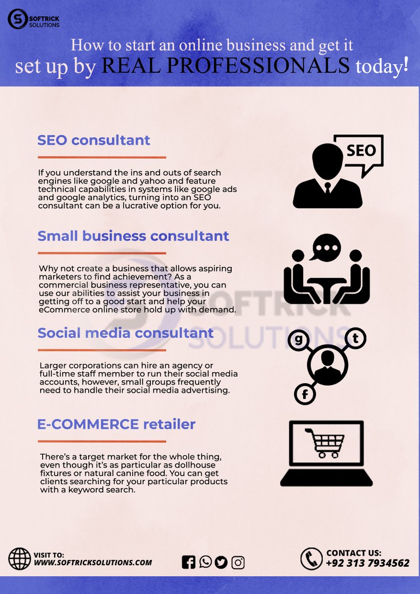 softriksolution's tweet photo. 𝐇𝐨𝐰 𝐭𝐨 𝐬𝐭𝐚𝐫𝐭 𝐚𝐧 𝐨𝐧𝐥𝐢𝐧𝐞 𝐛𝐮𝐬𝐢𝐧𝐞𝐬𝐬 𝐚𝐧𝐝 𝐠𝐞𝐭 𝐢𝐭 𝐬𝐞𝐭 𝐮𝐩 𝐛𝐲 𝐫𝐞𝐚𝐥 𝐩𝐫𝐨𝐟𝐞𝐬𝐬𝐢𝐨𝐧𝐚𝐥𝐬 𝐭𝐨𝐝𝐚𝐲!
𝗩𝗶𝘀𝗶𝘁 𝗼𝘂𝗿 𝘄𝗲𝗯𝘀𝗶𝘁𝗲: https://t.co/d7j3LKPYuY
𝗖𝗼𝗻𝘁𝗮𝗰𝘁 𝘂𝘀: info@softricksolutions.com
#SoftrickSolutions #ecommerce https://t.co/d0zpXWuoO3