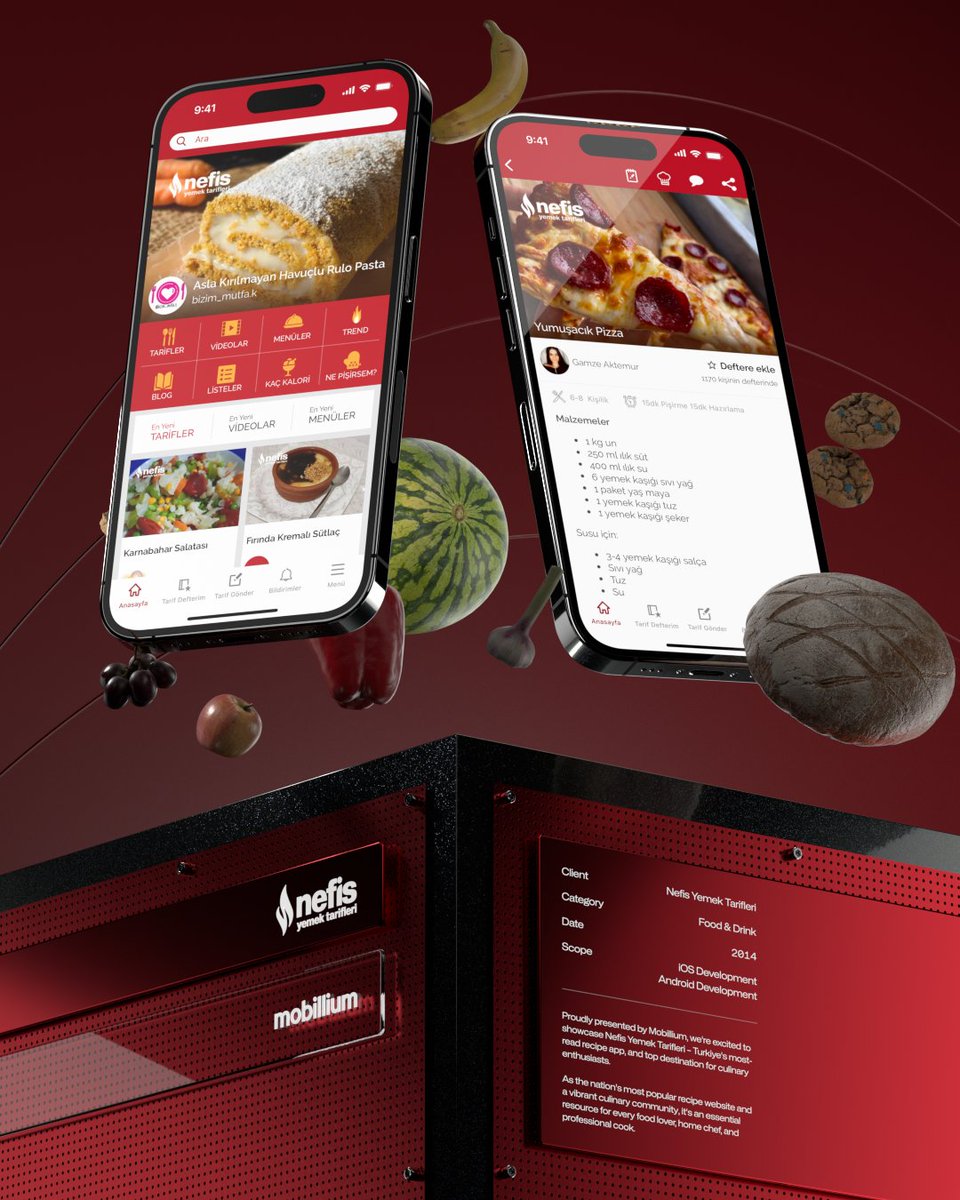 Proudly presented by Mobillium, we're excited to showcase Nefis Yemek Tarifleri – Turkiye's most-read recipe app, and top destination for culinary enthusiasts.

📲 Download Nefis Yemek Tarifleri today and embark on a gastronomic journey filled with mouth-watering dishes!