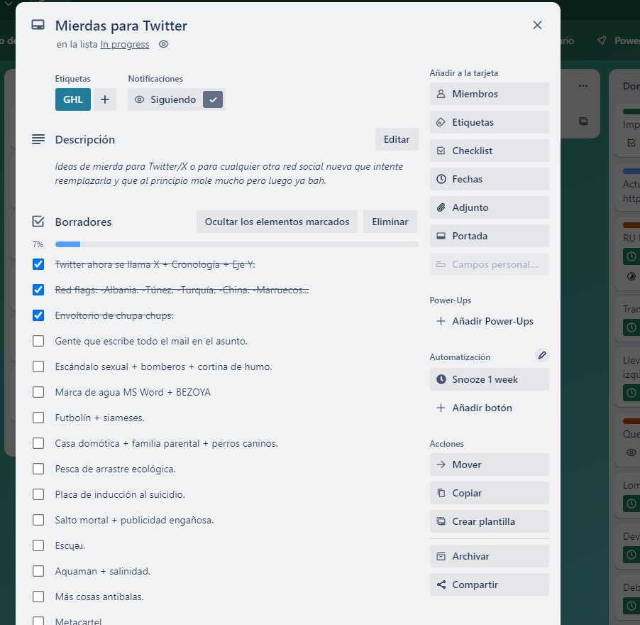 Bueeeno, pues con la mierda del chupachups ya tendría el 2024 hecho. A ver qué borrador rescato para el año que viene.