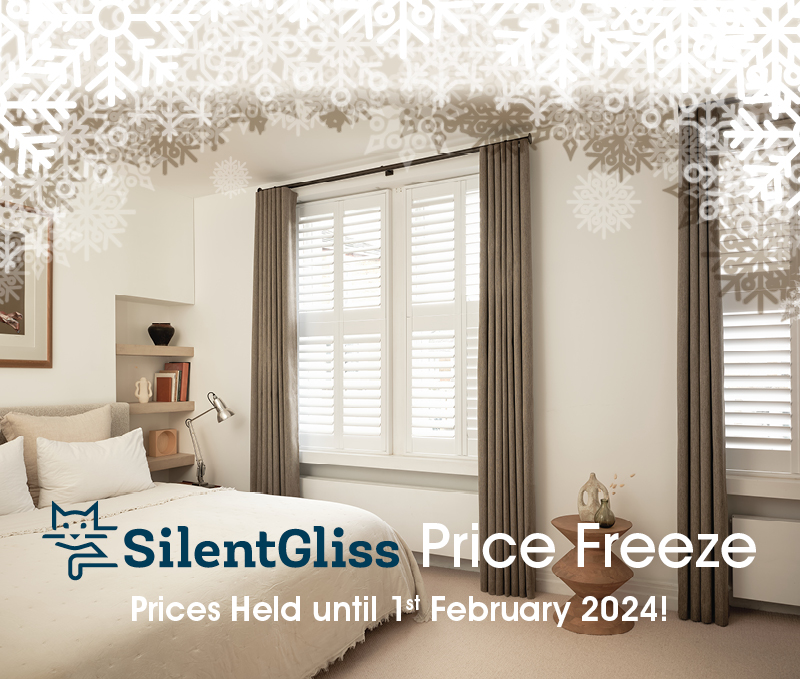 Our partner Silent Gliss have issued a new price list, prices will on average increase by 6%.

The increase came into effect 1st January 2024, however we are freezing our silent gliss prices throughout January to give the opportunity to take advantage of current lower pricing.