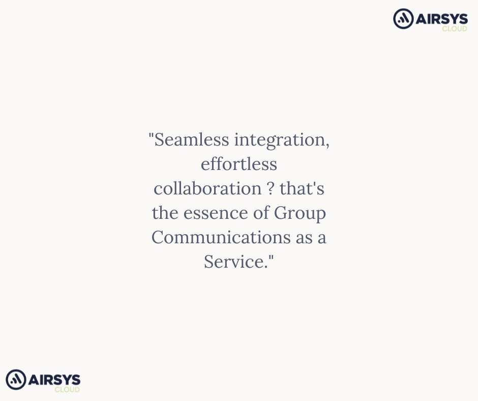 AirsysCloud's tweet photo. https://t.co/rh0Epe7nCT

#SeamlessIntegration
#EffortlessCollaboration
#GroupComms https://t.co/T6w2VnbJQ7