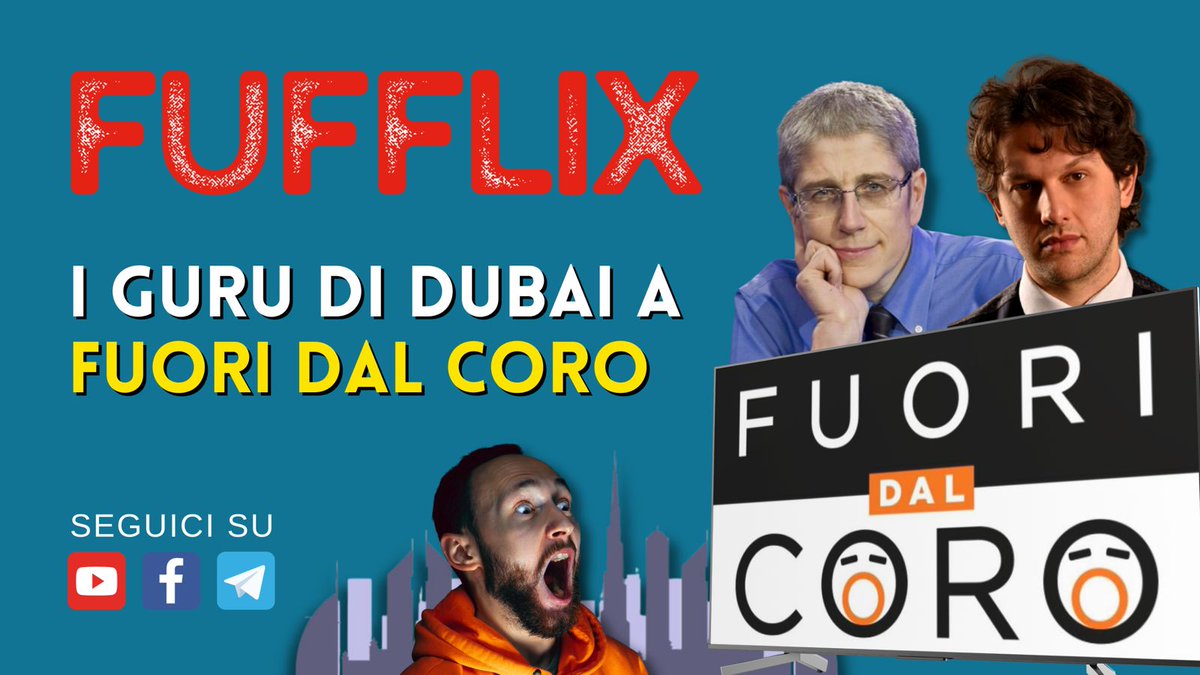 Ieri diversi di voi mi hanno visto intervenire a "Fuori dal Coro", in prima serata, per parlare dei fake guru dubaini. 

Oggi, dalle 13, commenterò in live sul Canale youtube di Fufflix il servizio e svelerò nuova chicca su Big Luca, analizzando l'arresto del cryptoguru veronese.