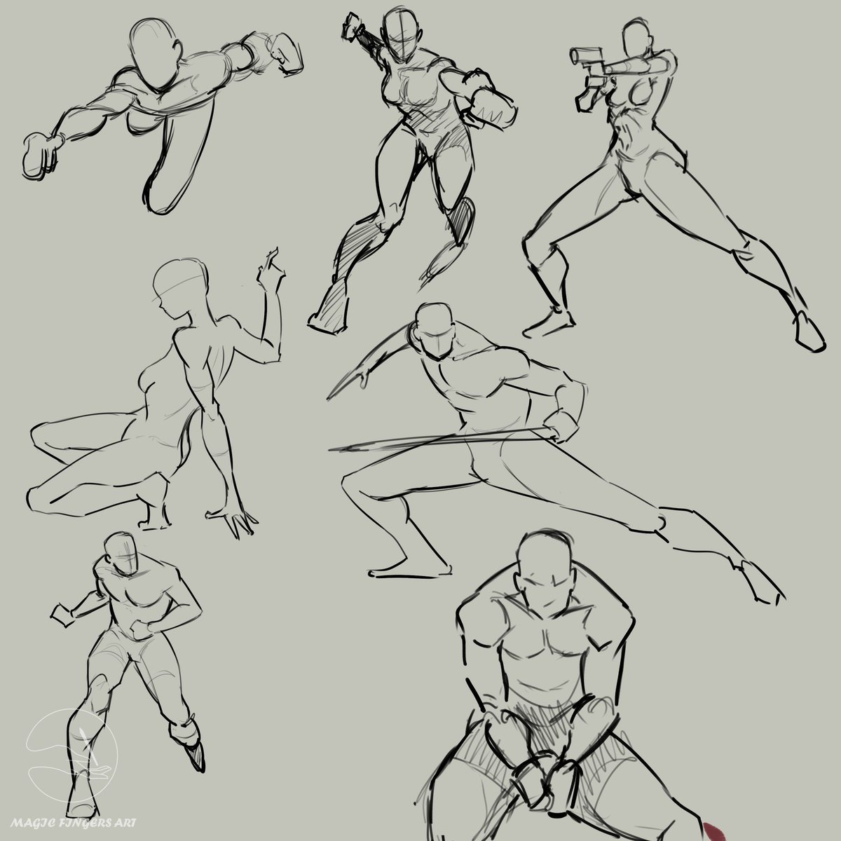 UcheAzunnaya's tweet image. #01sketchaday #warmupjanuary #ArtistOnTwitter
For warmup today , I did loose and dynamic figures in action pose ,at the end I just made a quick sketch and quick painting