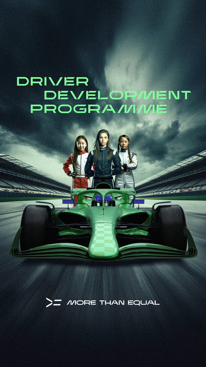 APPLICATIONS ARE NOW OPEN 📝🏁
 
The @morethanequal Driver Development Programme is live and the search is on for the next female F1 driver 🏎️
 
Apply through: morethanequal.com/apply 
Deadline: January 31, 2024 
 
#DriverDevelopmentProgramme #MorethanEqual #DriveHerFuture
