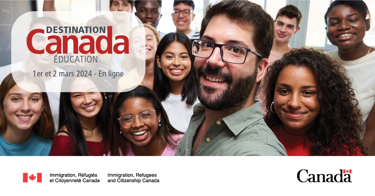 [#DestCanEdu I #Education]📢Les inscriptions sont ouvertes pour Destination Canada Education les 1&2 mars (en ligne)! 🍁Inscrivez-vous dès aujourd’hui si vous avez envie de travailler dans l’éducation au Canada 🇨🇦👉🏽bit.ly/3TG5aDV