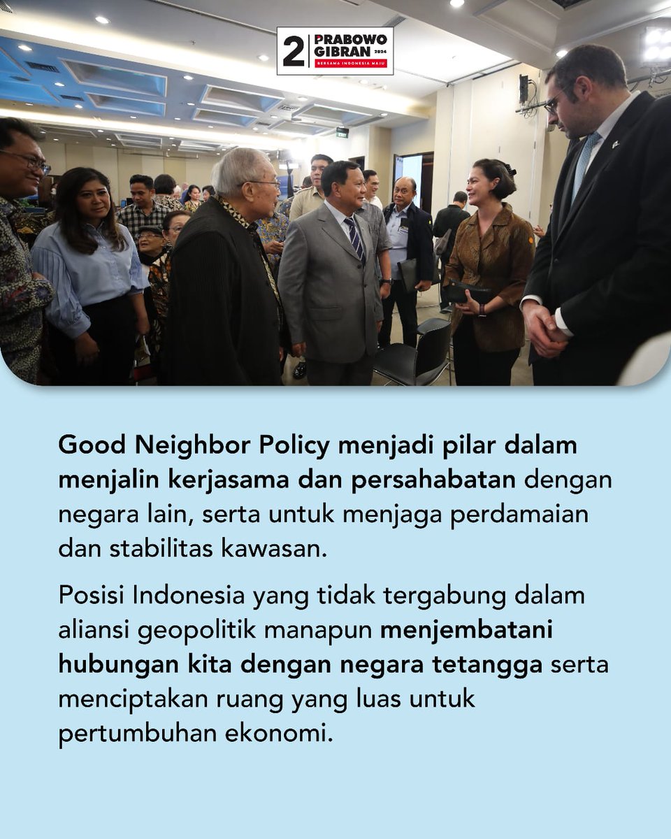 SingaPatriot08's tweet photo. Paradigma Politik Luar Negeri Menjawab Tantangan Geopolitik ✌️🇮🇩
#PrabowoGibran
#Salam2Jari
#TegakLurus
#NKRI https://t.co/3RYDnd3WMs