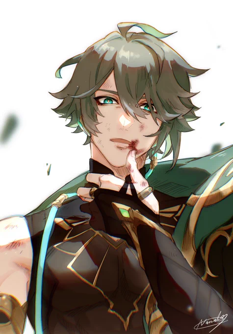 スメール男子☆俺たち全員アタッカーシリーズ!最後はアルハイゼンでした𓂃 𓈒𓏸 #アルハイゼン  #原神  #Alhaitham 