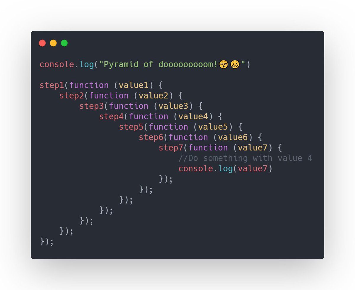 NeelamLatwal's tweet photo. 🚀 Day 15 of #100DaysOfCode Challenge! Today, I've been diving deep into callbacks in JavaScript! 💡
🤔 Problem Statement: Understanding Callbacks:
1. Callback hell 
2. Inversion of Control
#codewithJSK #JavaScript #ES6 #CodingJourney #WebDevelopment https://t.co/Y1V9gKiGXv