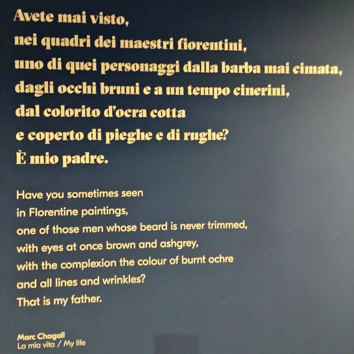 Marc Chagall mio padre.