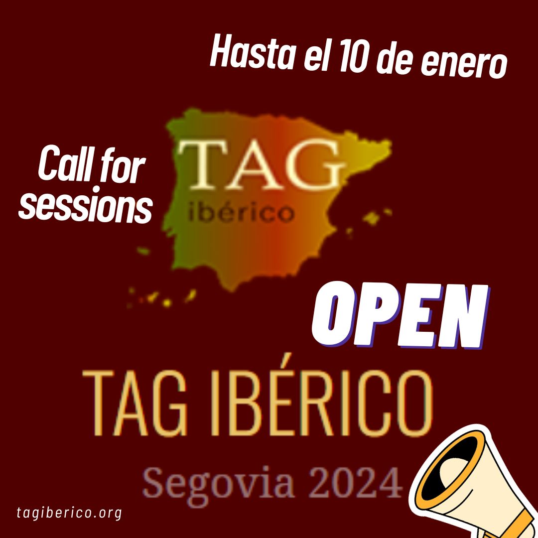 Empezamos 2024 con fuerza. En este caso colaboramos en la organización del @tagiberico junto con <a href="/IncipitCSIC/">INCIPIT-CSIC</a> @JASArqueologia en #Segovia. Os recordamos que todavía puedes enviar tu propuesta de sesión. Más info: tagiberico.org/?page_id=237
<a href="/FAH_URJC/">Facultad de Artes y Humanidades URJC</a> 
<a href="/URJCcientifica/">URJCcientifica</a> 
@JaimeAlmansa