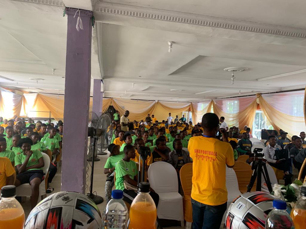 womenadvocate's tweet photo. Ongoing:

 @abiolaak is the Distinguished Chairman at the She Football Conference organized by @SheFootballinit https://t.co/KyR3qZuW4t