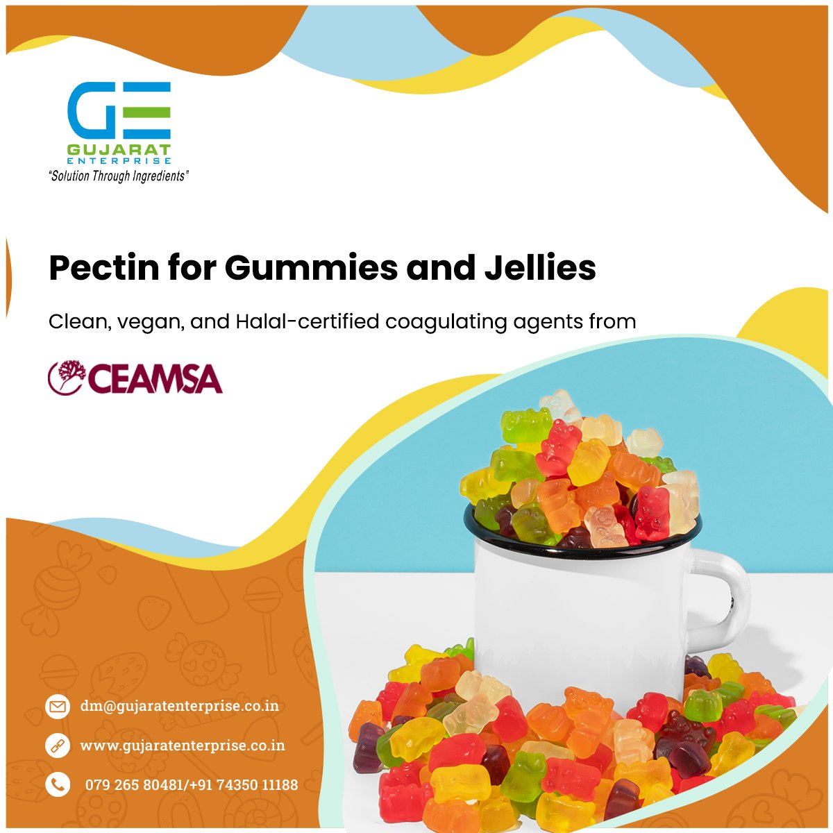 Novasol_ing's tweet image. Gujarat Enterprise offers top-notch pectin ingredient solutions from Ceamsa to confectionary manufacturers.

Purchase high-quality pectin for your gummies and jelly products today:

gujaratenterprise.co.in/pectin-4/

#pectin #jelly #gummy #candy #gummies #fruitjelly #foodandbeverage