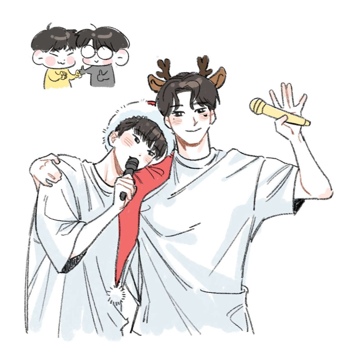 권전러들이랑 단체로 실시간 생중계 드로잉쇼 햇습니다
때늦은 크리스마스👍