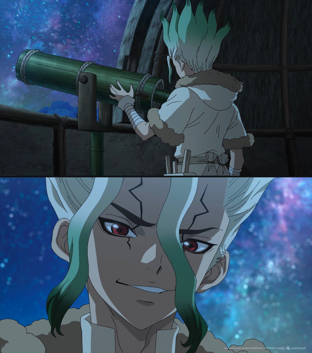 Le 4 janvier, c'est l'anniversaire de Senku et de cette scène inoubliable ! 🪐

Pour rappel, une 4ème (et dernière) saison de Dr. STONE a été annoncée ! 🧪