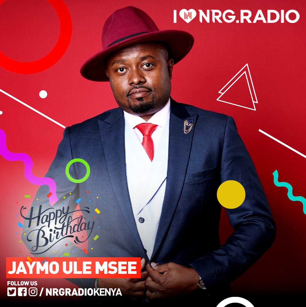 Join us in wishing <a href="/JaymoUleMsee/">JaymoUleMsee</a> a happy birthday as he turns a year older 🥳🥳
Mlisema wa njanuaaary tunawaombea mazuri tukisonga?😅😅
#NRGAMShow #NRGRadioKenya