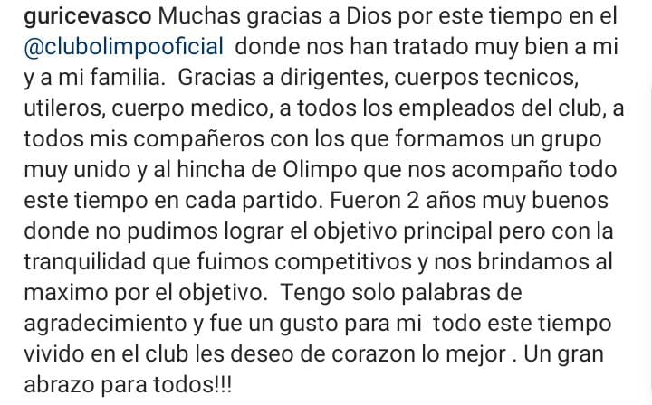 NicoFernandezBB's tweet photo. 🔴 Otro indiscutido en @Olimpo_Oficial deja el club: anoche se despidió Claudio #Cevasco
👉 Esto hablamos hace una semana con #Dagna: le consulté sobre los 6 jugadores que están ahí; más Perotti y me olvidé de nombrar a Affranchino
🤔 ¿Qué pasó? ¿Hubo alguna baja inesperada? https://t.co/GjIzoKxvF5