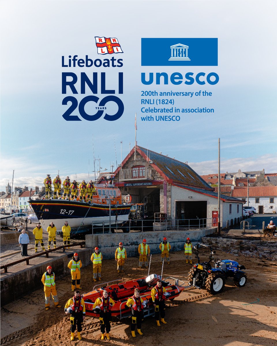 We're excited to announce that @UNESCO will officially recognise our 200th birthday in 2024. Not only is this an immense honour, it'll have real-life impact. Working together with FCDO and UKNC we'll deliver drowning prevention messages globally to save lives. #RNLI #RNLI200