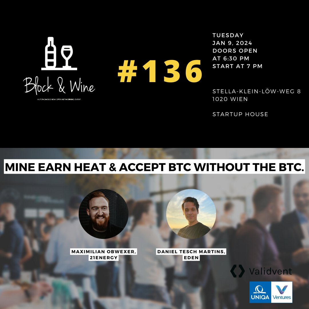 Block &amp; Wine #136 is en-route. After all, what better way is there to kick off the new year than with a good old Block&amp;Wine event?👏

Come along, have a listen, have a glass of wine and enjoy.

Please find the link to the event below.
meetup.com/de-DE/block-wi…