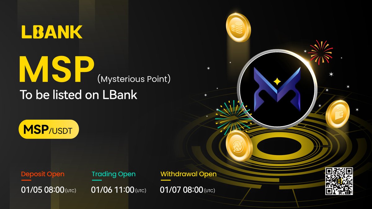 🌈New #listing

⛵️ $MSP (Mysterious Point) will be listed on LBank！@MysteriousChain

Mysterious Point is a protocol for decentralized exchanges that brings unprecedented speed and low transaction costs to decentralized finance.

👉 Details: tinyurl.com/355jtf4u