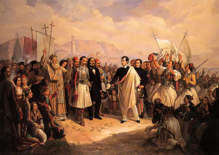 #OTD 1824 Byron arrives in Missolonghi 'Lord Byron's arrival was welcomed with salvos of artillery, firing of muskets & wild music. Crowds of soldiery, & citizens of every rank, sex & age, were assembled on the shore ... He was in excellent health & appeared moved by the scene'