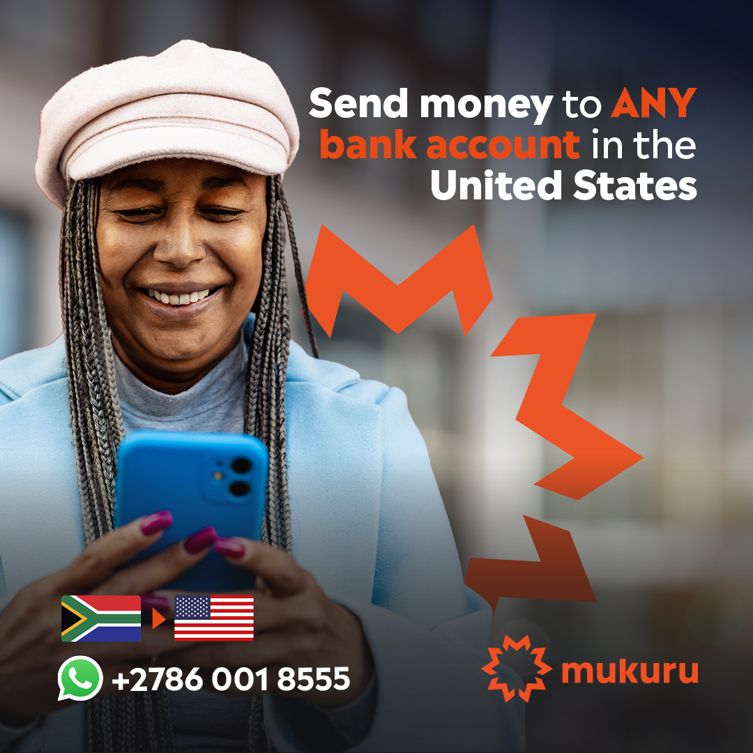 Sending money to any US bank account is now EASIER than ever, with Mukuru! ​ With great rates on money transfers, Mukuru is a reliable, quick and affordable way to send money to the US. ​🇺🇸🇺🇸 Download our app and start sending today ➡️ mukuru.com/sa/download-mu…