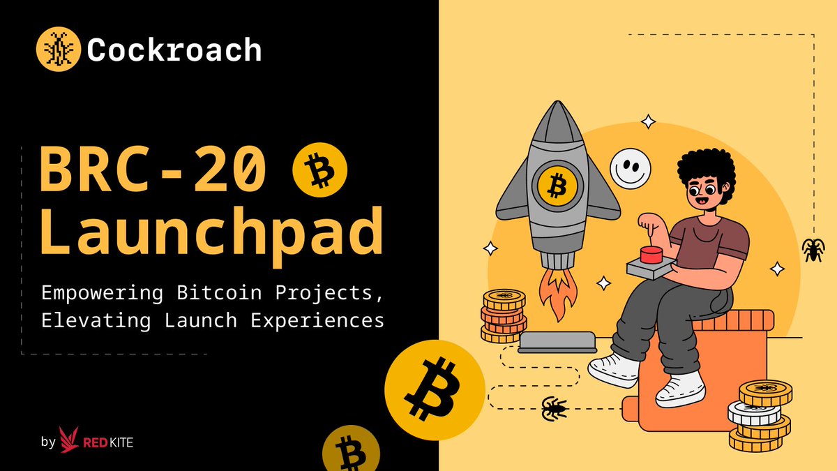 A new sky opens: We are thrilled to announce that Red Kite is venturing into the Bitcoin ecosystem with Cockroach - the cutting-edge BRC-20 Launchpad! 🌐🔥 In a world where BRC20 projects are heating up and the Bitcoin ecosystem is on the brink of a dazzling bloom, there's a…