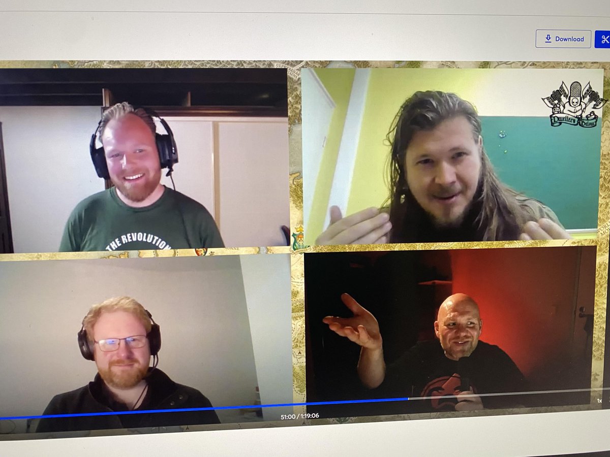 TheDwellersCast's tweet photo. Just wrapped our first episode back! Keep your eyes out for it tomorrow, was an absolute blast recording again! #dwellersintheoldworld https://t.co/LlCg6TpFk5