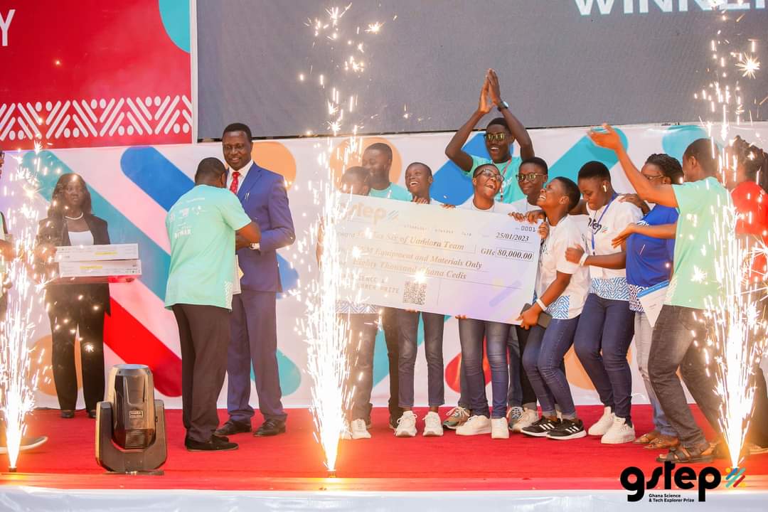 GSTEP_GH's tweet photo. Uaddara's Genius Six,an all-female team from Uaddara Basic Sch, Ashanti Region,came tops last year in the 2022 GSTEP Challenge,inspiring young females to pursue STEM because of this remarkable achievement! 

#GSTEPAwards #GSTEPChallenge #STEM #BeSTEMPowered https://t.co/fGjXRgwiET