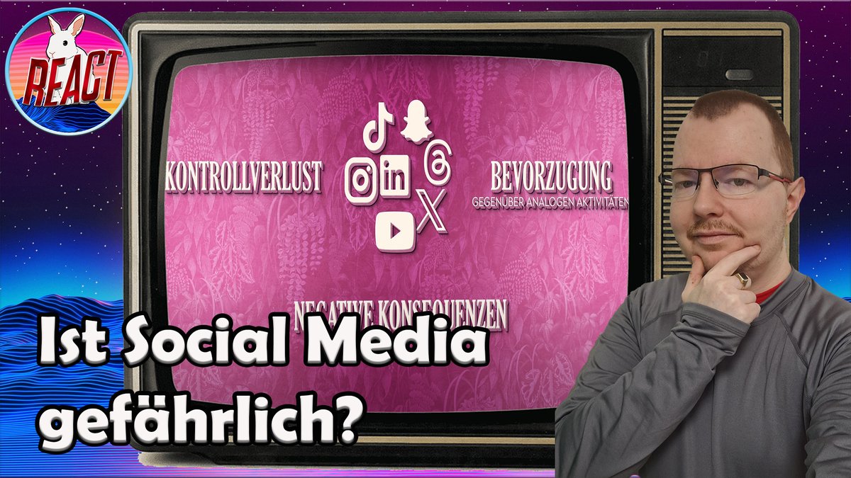 SchraubselTV's tweet image. Neues Video auf meinem React Kanal:

So, wie schädlich ist Social Media denn nun wirklich? | Schraubsel Reacts
&amp;gt;&amp;gt;&amp;gt; youtu.be/6t_L5y-dikw

#YouTube #Reaction #reactvideos #fun #socialmedia @UnderratedSupp2