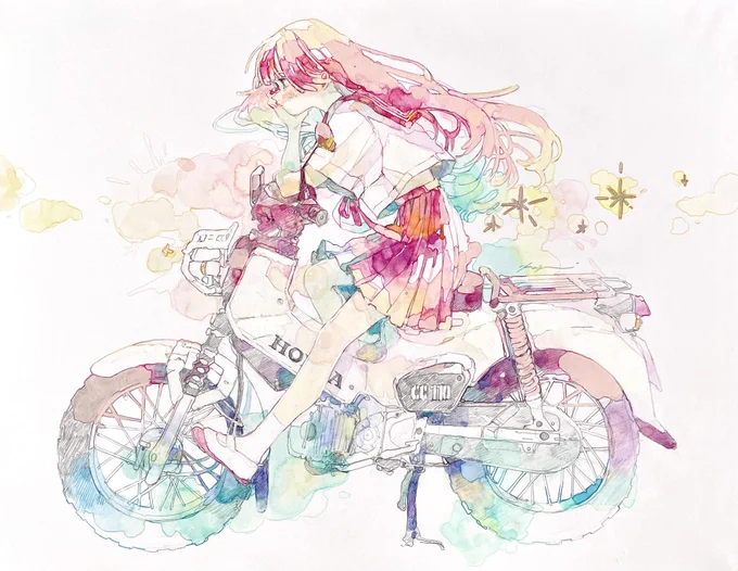 「君を待つ永遠のような時間」 #illustration #クロスカブ