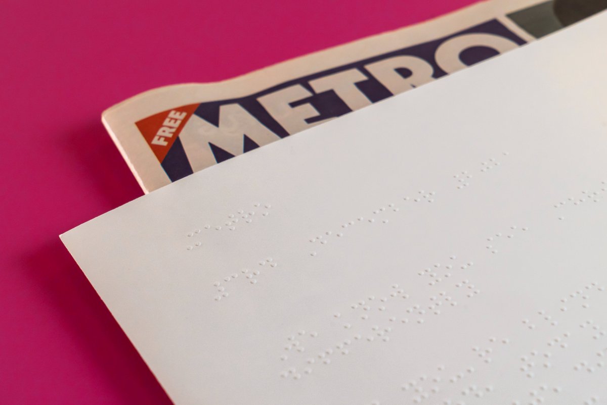 It's #WorldBrailleDay so a good reason to look back on our work for <a href="/RNIB/">RNIB</a> launching the first ever UK braille newspaper front cover with <a href="/MailMetroMedia/">Mail Metro Media</a> and <a href="/goodagencyldn/">GOOD Agency</a> #mediaplanning #mediabuying