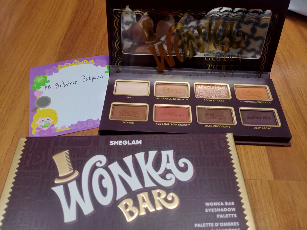 Lala_snowmic's tweet photo. อายแชโดว์ sheglam x wonka
(แค่ลองสีนะคะ)
ปล่อย 160 บาท
#ส่งต่อเครื่องสําอาง #ส่งต่อsheglam https://t.co/isWAsmJuz6
