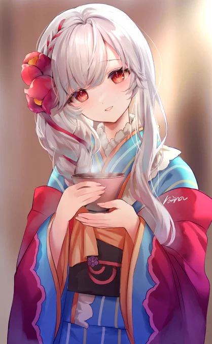 晴れ着アンナさん #アイギスお絵かき 