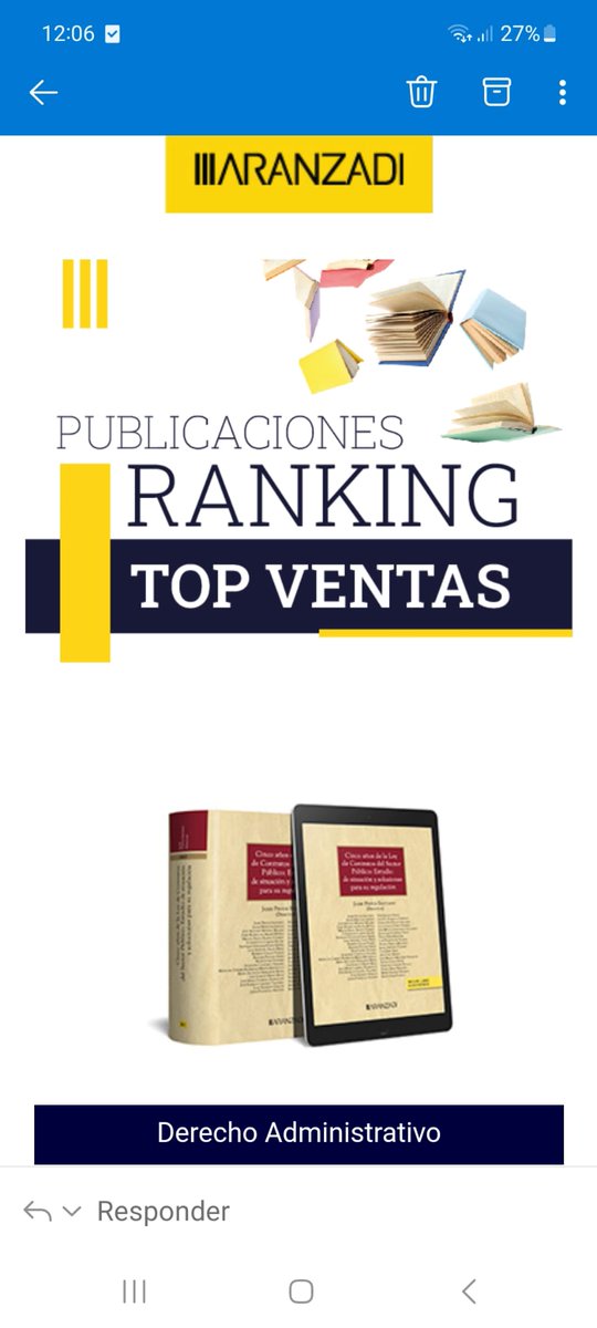 pintos_jaime's tweet photo. 🎄Cuando de camino, los Reyes Magos 🎁 te dicen por correo electrónico, que tu  libro está en el Nº 1 del 🔝 VENTAS del año 2⃣0⃣2⃣3⃣ en @aranzadi_esp 

🔝https://t.co/eVXXGJrIeP

©️ Gracias al imprescindible trabajo de todos los autores y editorial 👨👩 https://t.co/BtZL34AUiv