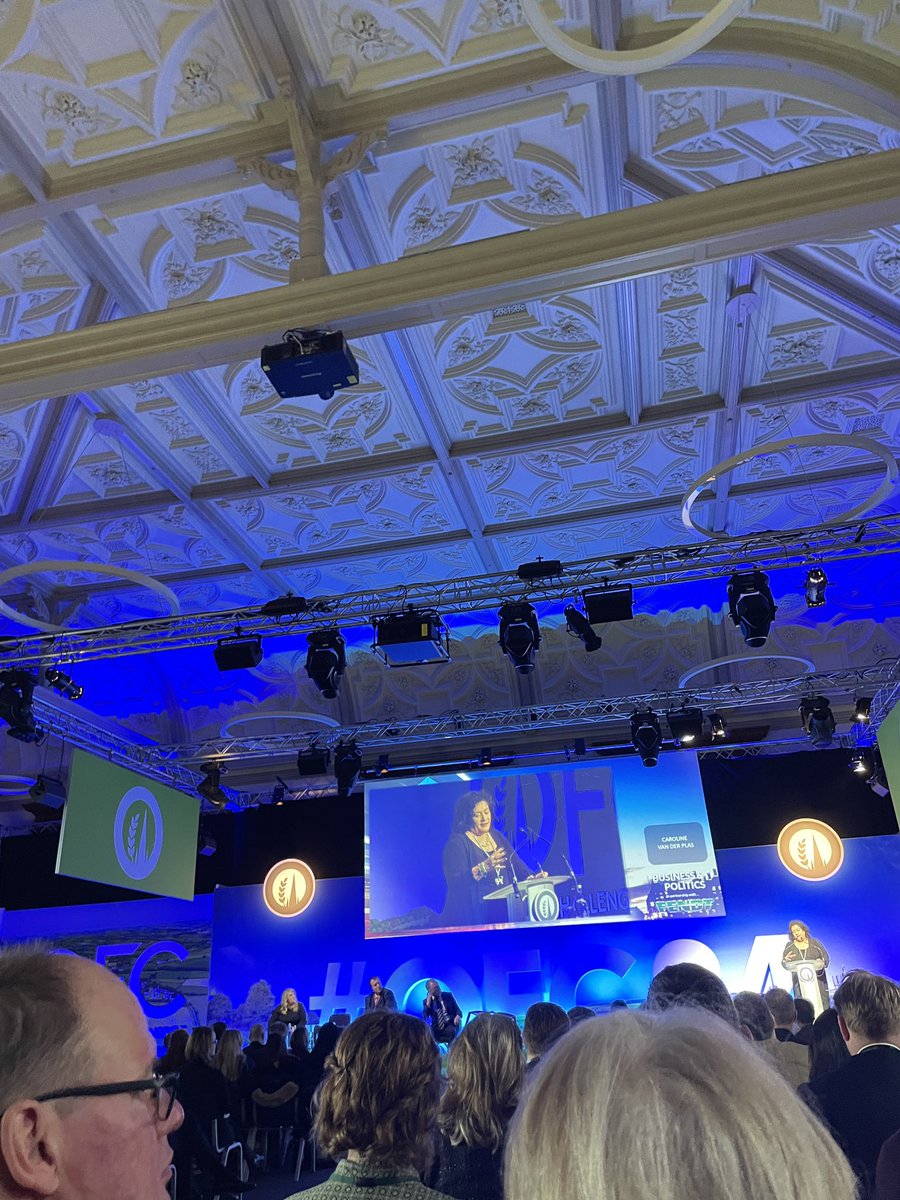 Caroline Van Der Plas makes the point that O2, H2O and food are the building blocks of life. And issues a warning that loss of critical mass in farming is a key political and societal risk. Sending the message- Cherish Your Farmers.