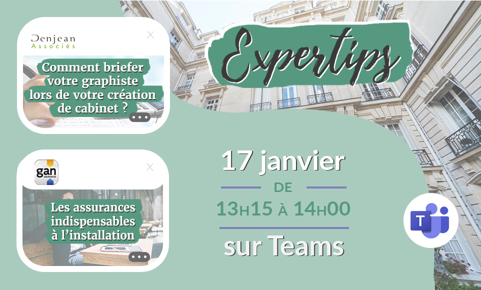 Après les fêtes...pensez #Expertips! de retour mercredi 17 janvier à 13h15!
Partenariat <a href="/ANECSnational/">ANECS</a> <a href="/CJECnational/">CJEC</a> <a href="/DenjeanAssocies/">Thierry Denjean</a> et <a href="/Gan_Assurances/">Gan Assurances</a> depuis plus de 2 ans 
Inscription : docs.google.com/forms/d/e/1FAI…
<a href="/elizpons/">Elise Pons</a> <a href="/ADscaramuzza/">Adrien Scaramuzza</a> <a href="/AlexandreM012/">Alexandre Meschberger</a> <a href="/MatthieuDintras/">Matthieu Dintras</a>
