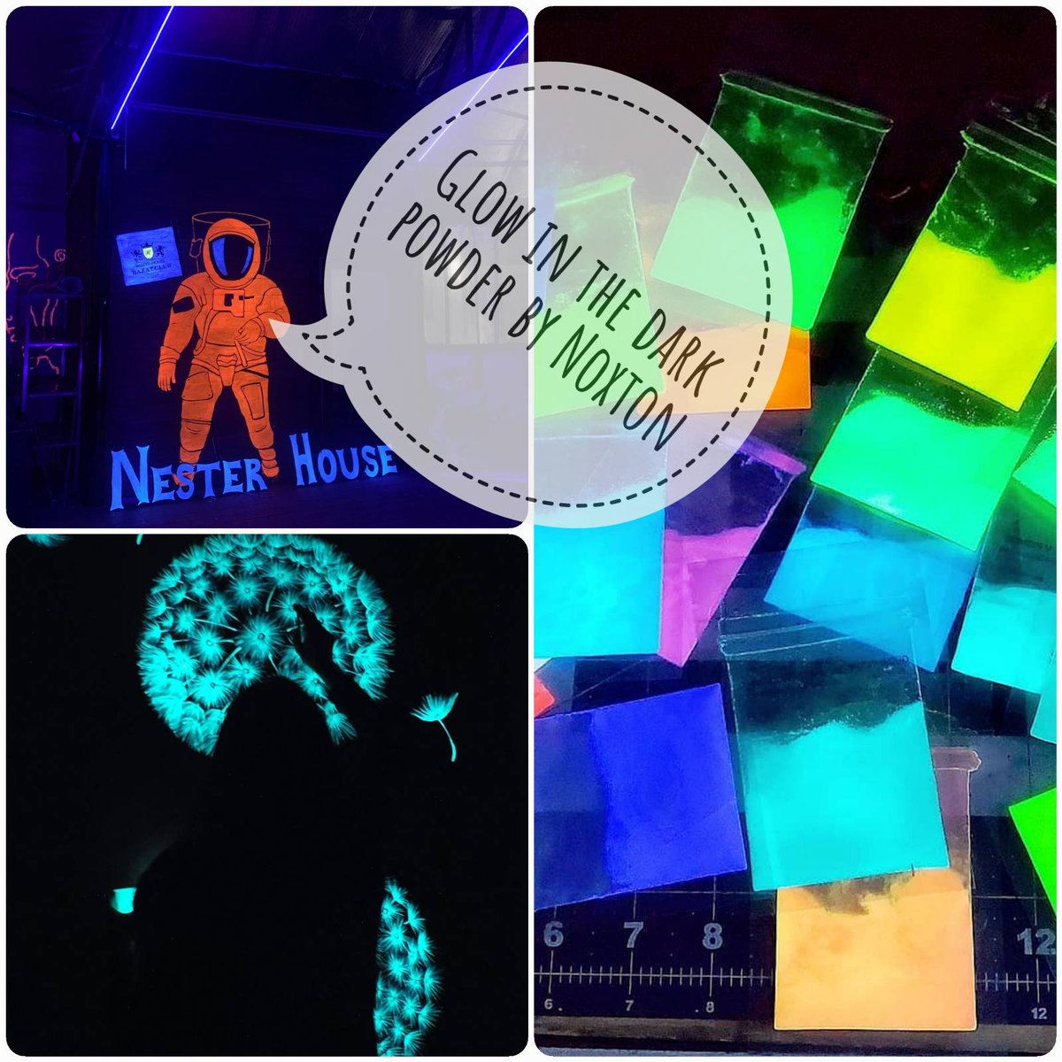 NoxtonWorld's tweet photo. Noxton's TAT 33 glow powder with different shades of luminescence for adding to varnishes and epoxies.
Luminous powder TAT 33 is available in 30 and 60 micron fractions for different lacquer densities. 

✅ Packing size 0.1 – 2 kg - https://t.co/HfCczlY3mS https://t.co/lwSiPZy9CZ