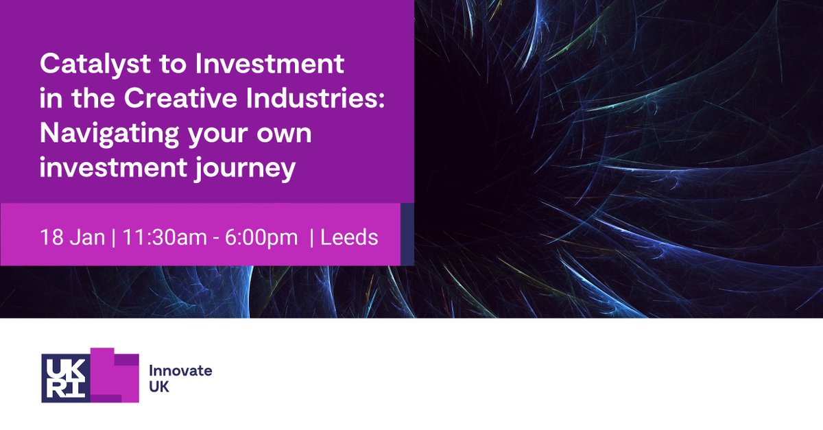 Looking to find out more about the Creative Catalyst £30m fund &amp; investment landscape within the creative industries? Join us for an interactive event in partnership with @climb_uk &amp; hear from VCs, angels &amp; innovative businesses tinyurl.com/2kfft7jn #creative #funding #growth