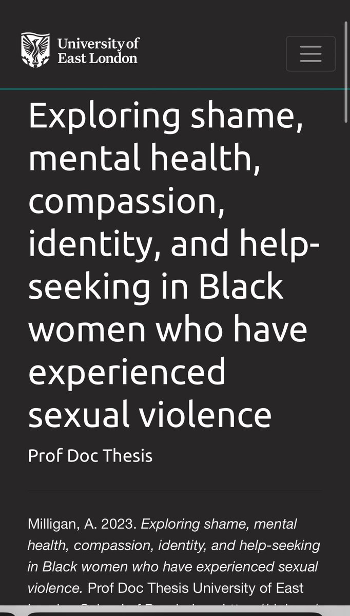 Researching Black women’s experience of SV tweet media