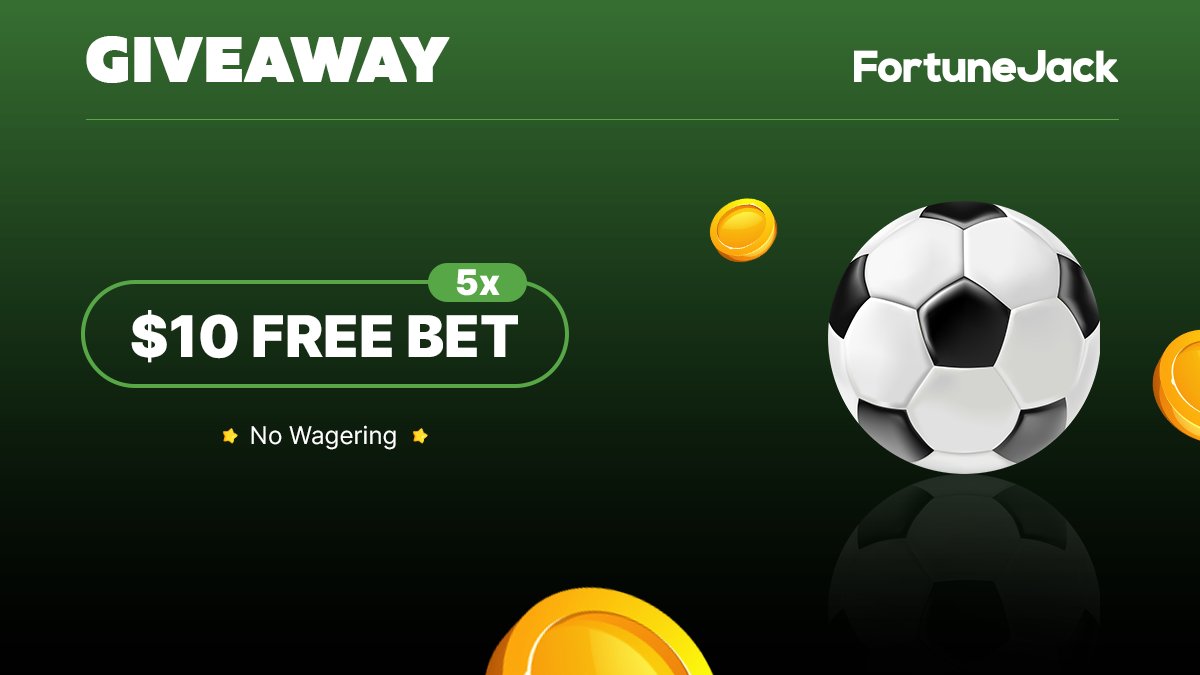 fortunejackcom's tweet image. 🎾 5x $10 FREE BET GIVEAWAY 🎾

To enter:
▫️ Follow @FortuneJackCOM
▫️ Retweet, like, and tag a friend

Extra entries if you have notifications on (show proofs)