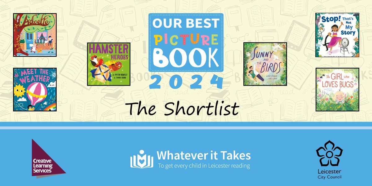 It’s Our Best Picture Book 2024 launch week! Y2s in Leicester - enjoy taking part! Good luck shortlisted authors and illustrators @LydiaMonks @lilymurraybooks @JennyLovlie @carylhart1 @bethanwoollvin @WendyMeddour @adaninabila_ @PeterBently @iamjohnbond @SmritiPH @ErikaDraws