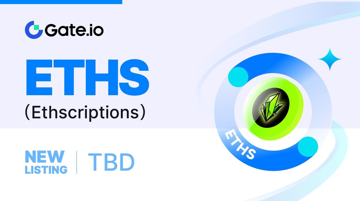 Gate.io (@gate_io) on Twitter photo 💥 Gate.io New Listing: $ETHS <a href="/ethscriptions/">Ethscriptions</a>
✅ Deposit: Open
✅ Trading Starts: TBD
➡️ Details: gate.io/article/33855
#Gateio #Newlisting #ETHS 💥 Gate.io New Listing: $ETHS <a href="/ethscriptions/">Ethscriptions</a>
✅ Deposit: Open
✅ Trading Starts: TBD
➡️ Details: gate.io/article/33855
#Gateio #Newlisting #ETHS