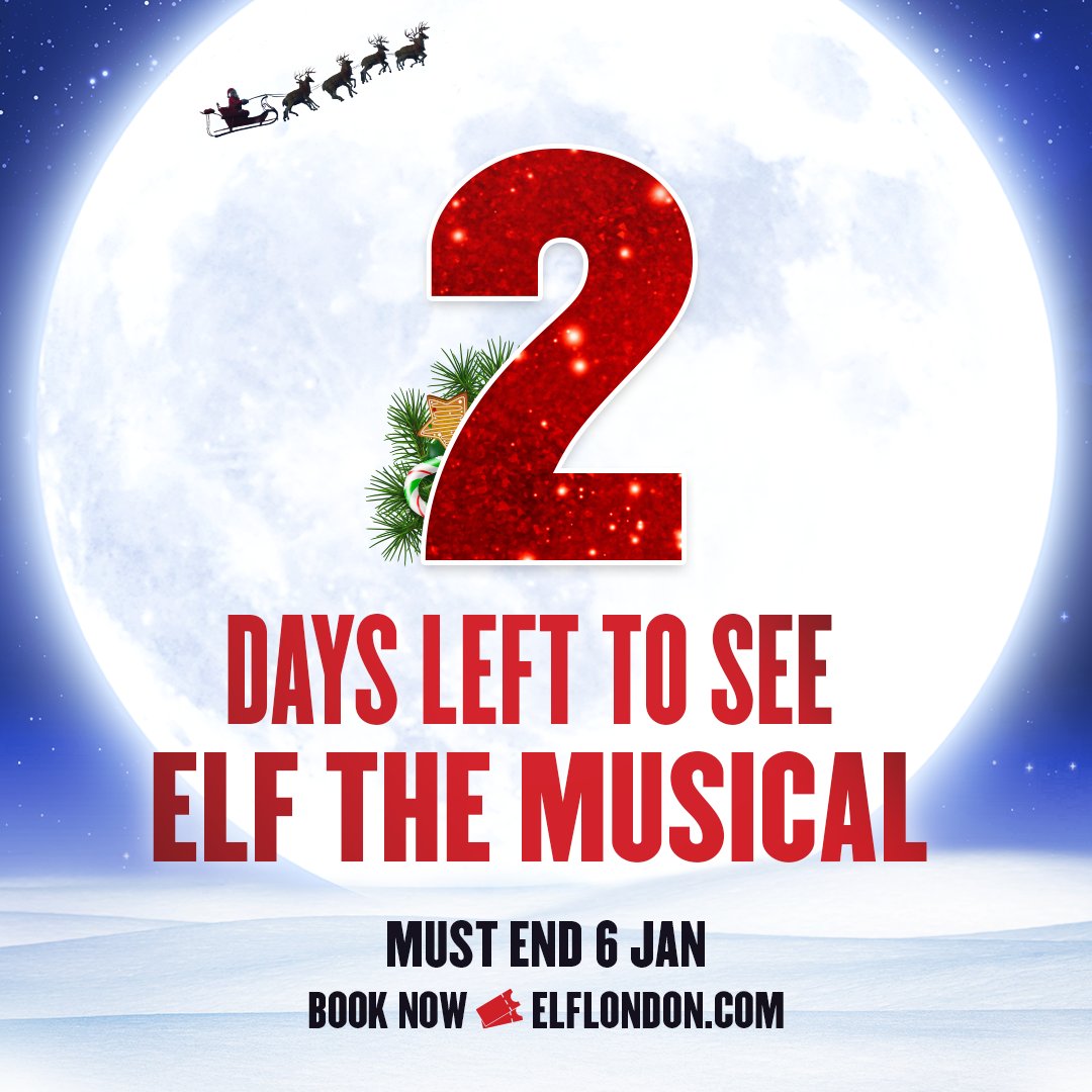 😱 Only 2 more days of singing loud for all to hear! Who's joining us for our final performances? #ElfTheMusical