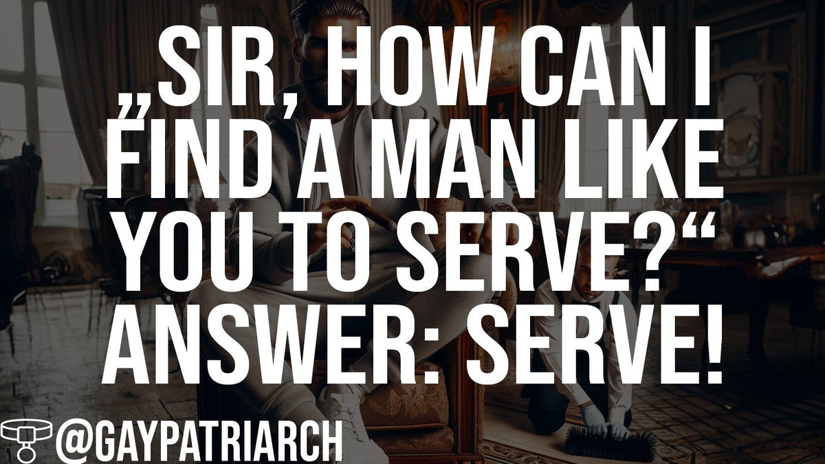 The one question I get most in my DMs is this one: "Sir, how can I find a Man like you to serve?"

When I was still single and keeping profiles on various platforms, it was rather easy: boys begged to serve me. I had zero interest in those playing "hard to get". I also had little