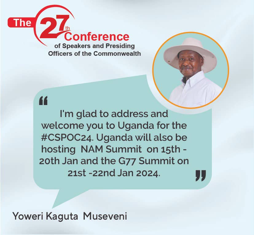 pafrican55's tweet photo. Celebrating a year of milestones for Uganda! Hosting #CSPOC2024, #NAMSummitUg, and #G77SummitUg has truly showcased our nation's resilience and potential. https://t.co/ss6r5dqvIQ