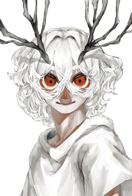 「antlers white hair」 illustration images(Latest)